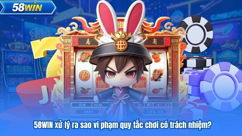 Chơi Có Trách Nhiệm 8 58WIN xử lý ra sao vi phạm quy tắc chơi có trách nhiệm?